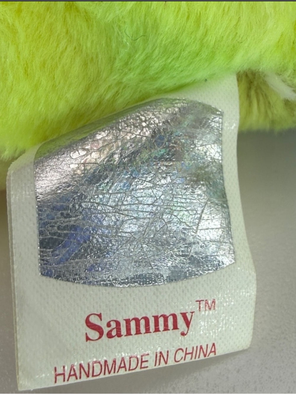 Ty Beanie Babies Rainbow Tie-Dye Plush Bear Sammy - Multicolor - Picture 3 of 4